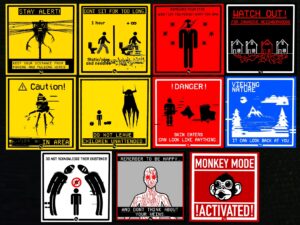Square Warning Stickers