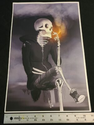 Poster: Smoking Skeleton