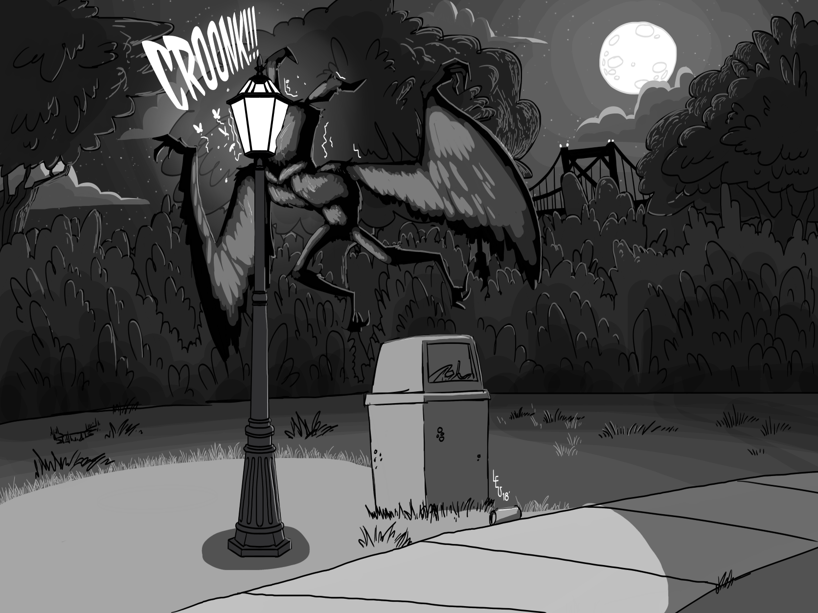 Cryptid trio Posters: Mothman, Bigfoot, Nessie - Leovincible